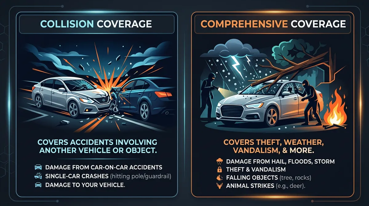 Сравнительная иллюстрация видов покрытия кузова автомобиля