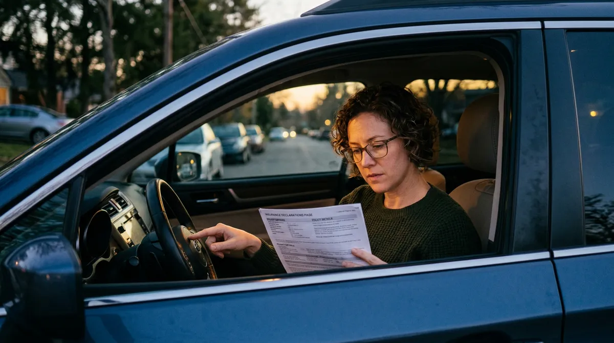 Документы полиса и чтение декларации